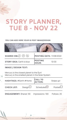 Modelo de apresentação Planejador de redes sociais para o Dia Nacional do Planejador