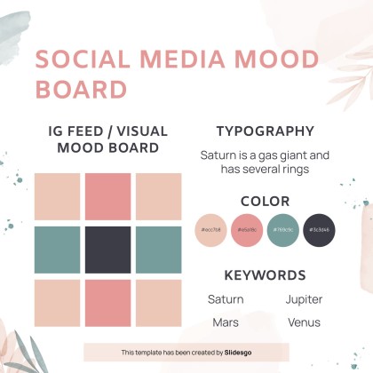 Plantilla de presentación Planner de redes sociales para el Día Nacional del Planner