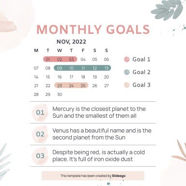 Plantilla de presentación Planner de redes sociales para el Día Nacional del Planner