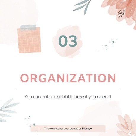Plantilla de presentación Planner de redes sociales para el Día Nacional del Planner