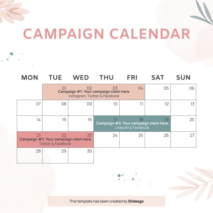 Plantilla de presentación Planner de redes sociales para el Día Nacional del Planner