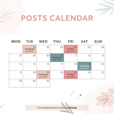 Plantilla de presentación Planner de redes sociales para el Día Nacional del Planner