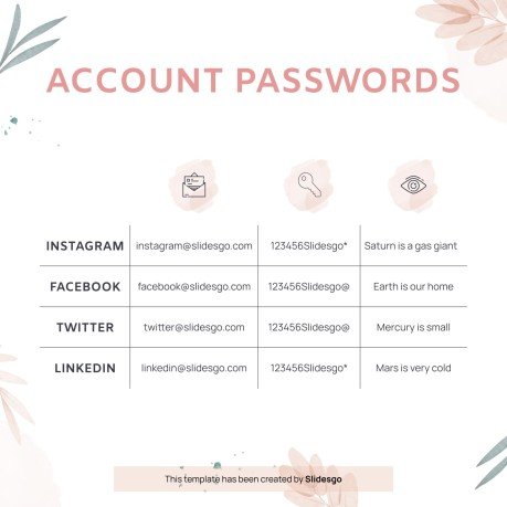 Plantilla de presentación Planner de redes sociales para el Día Nacional del Planner