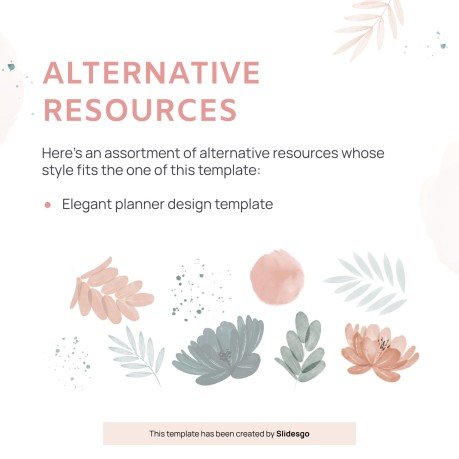 Plantilla de presentación Planner de redes sociales para el Día Nacional del Planner