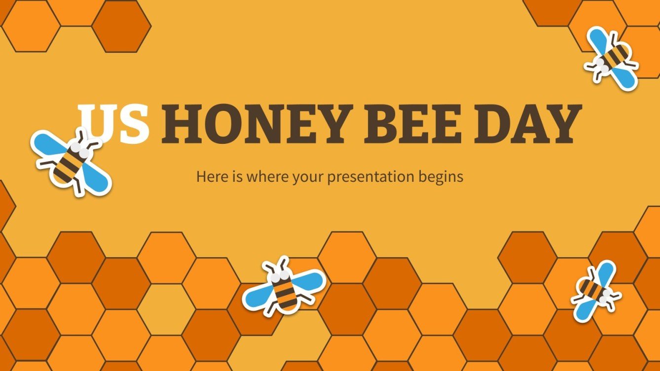 Free Google Slides PowerPoint Templates About Bees Free Google Slides PowerPoint Templates About Bees