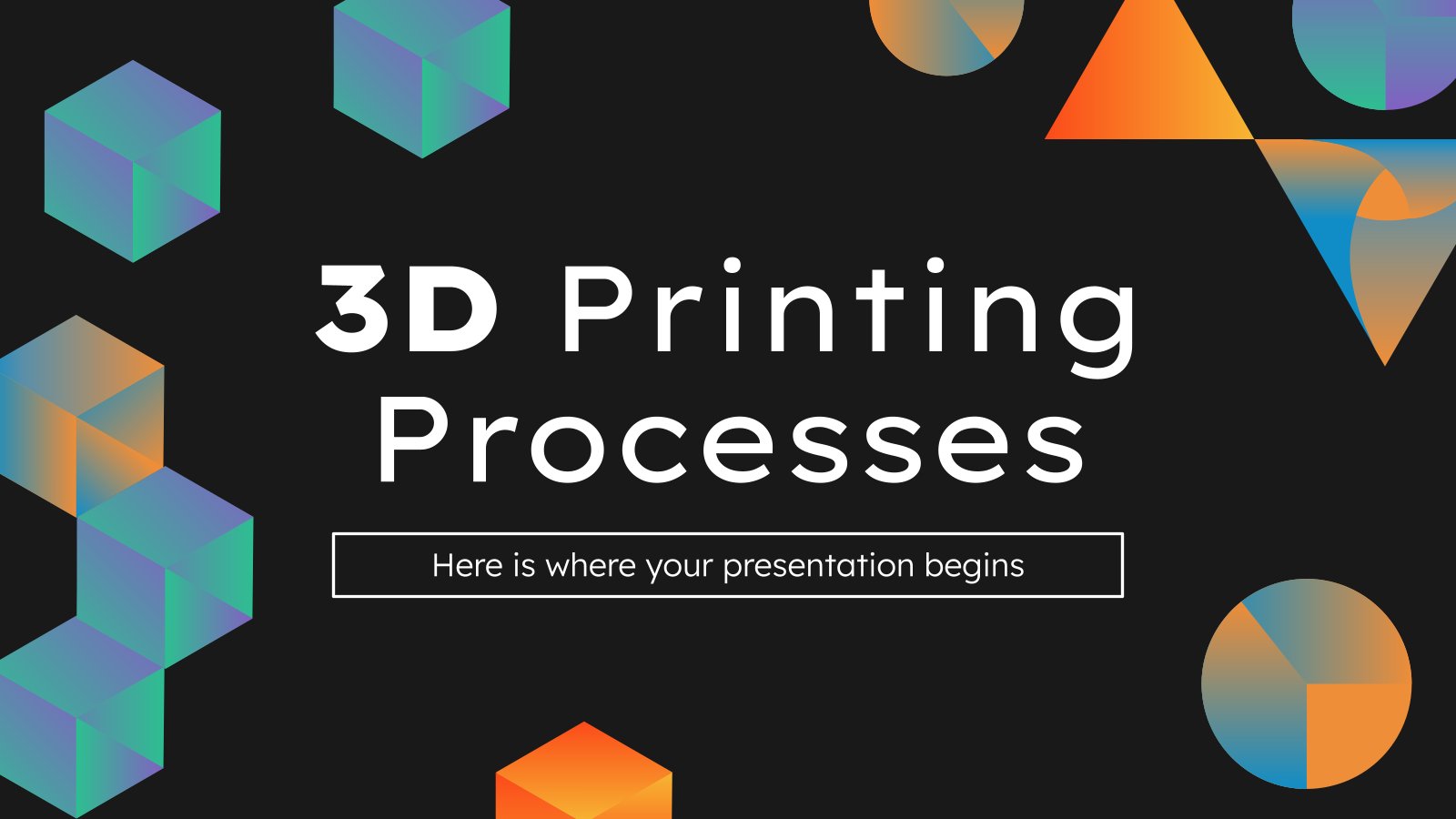 Processus d'impression 3D Modèles de présentation