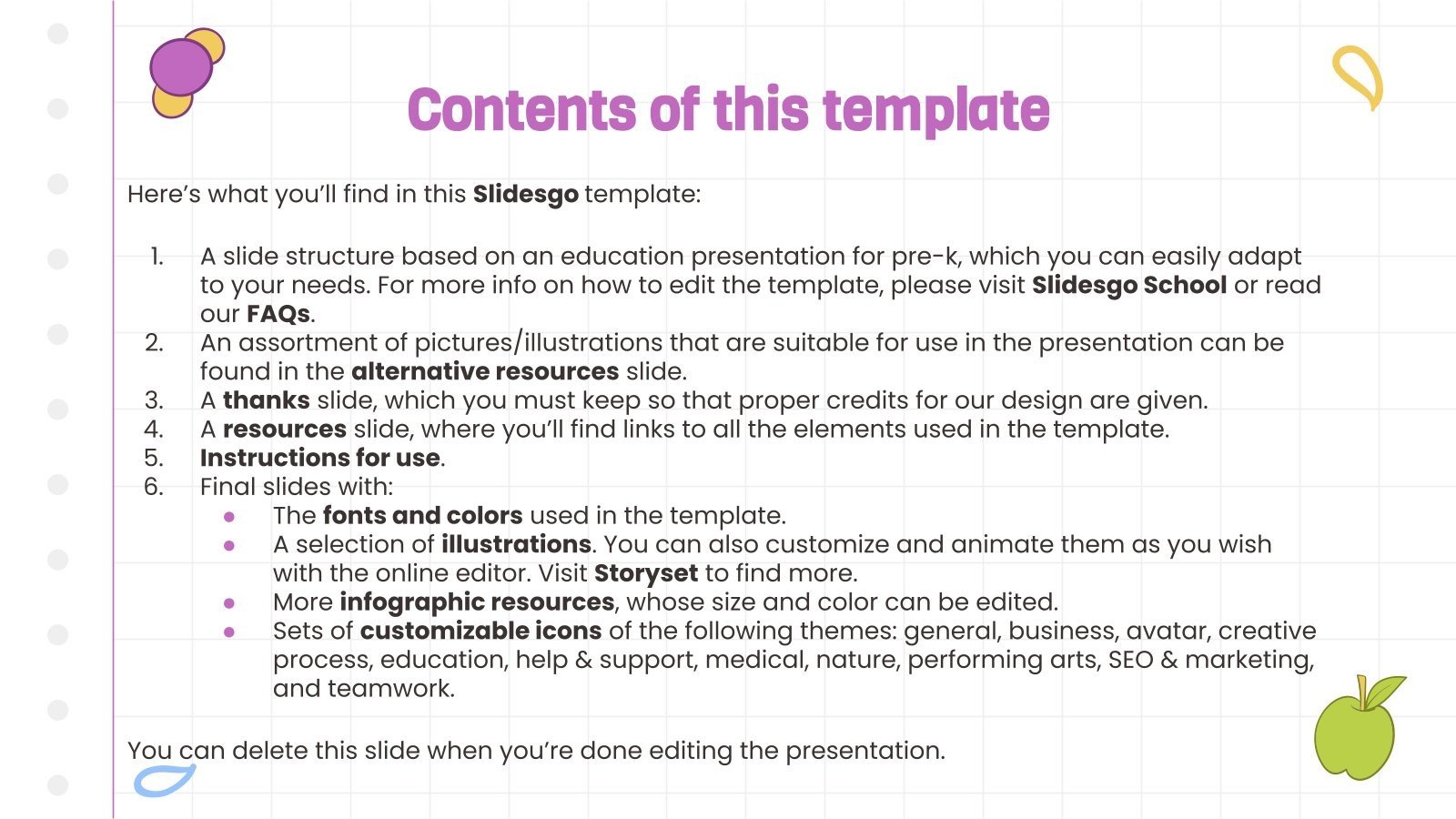 Science Subject for PreK Science Tools Google Slides & PPT