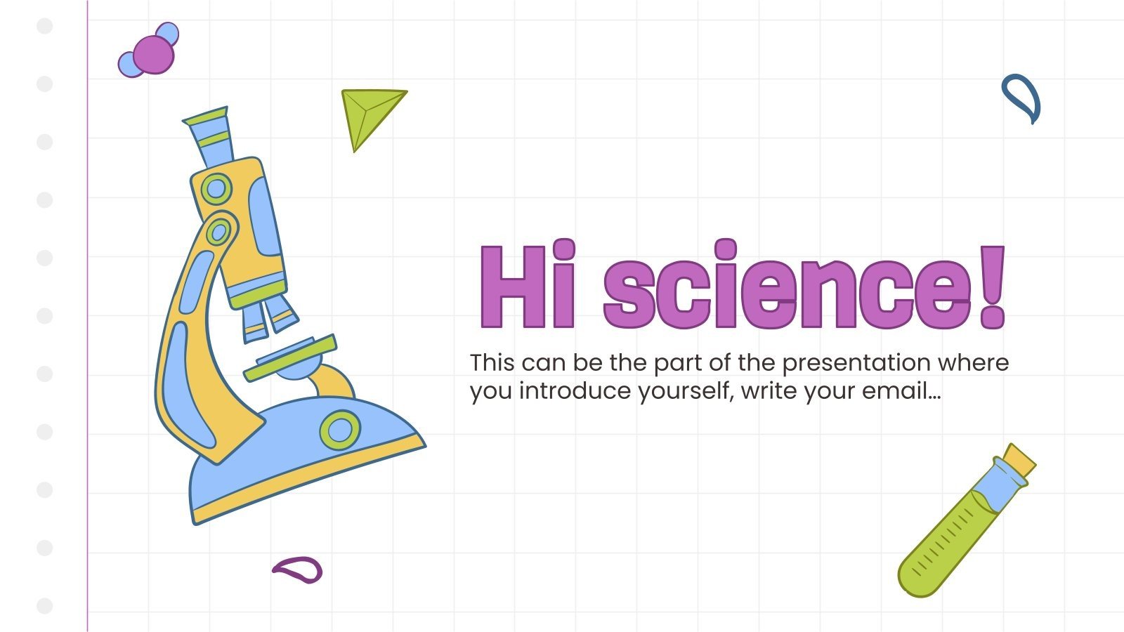 Science Subject for PreK Science Tools Google Slides & PPT