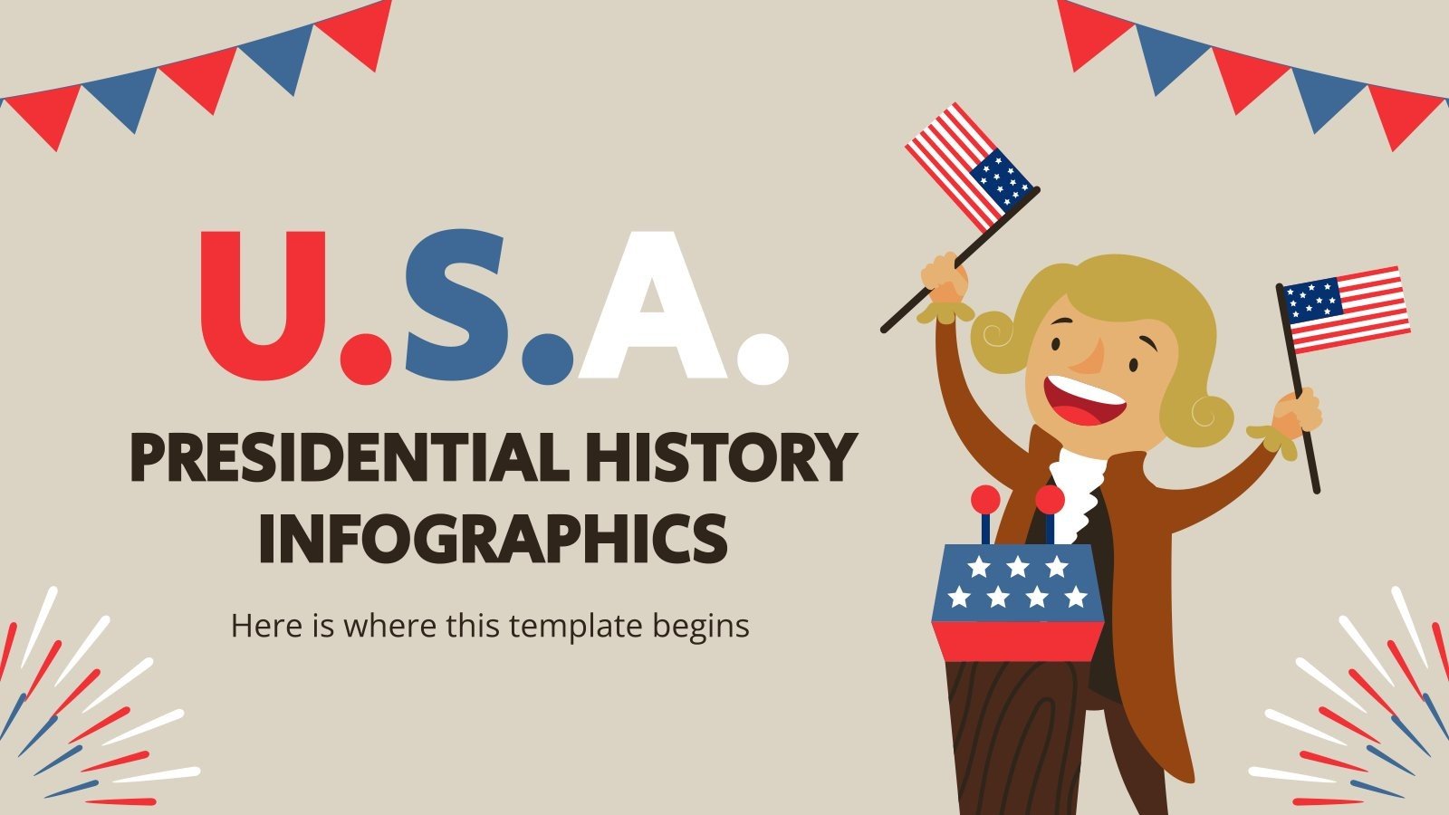 USA Presidential History Infographics Google Slides & PPT