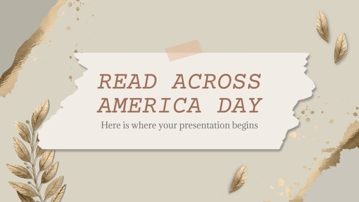 Read Across America Day presentation template 