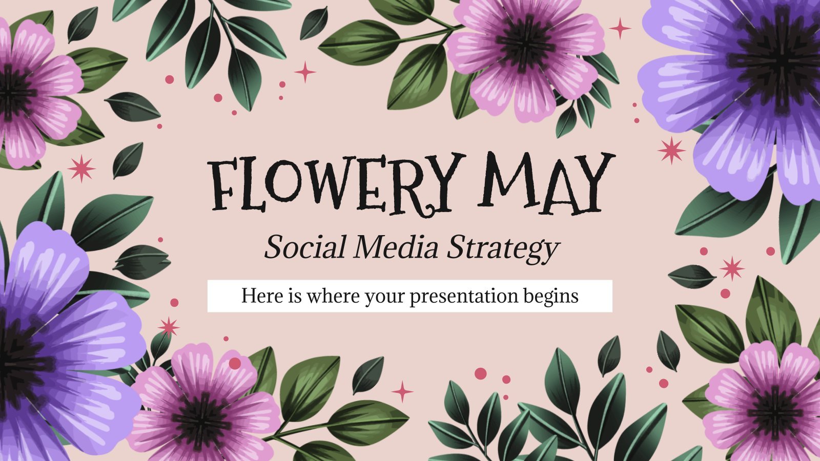 cute flower powerpoint background