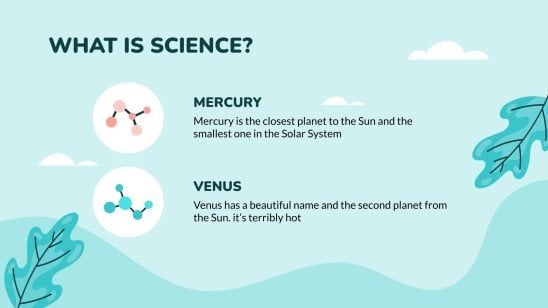 Science Subject for Middle School - 6th Grade: Biology presentation template 