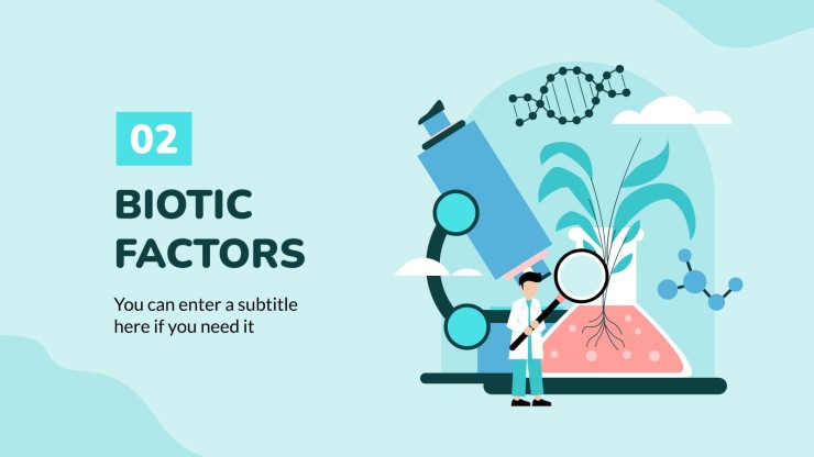 Science Subject for Middle School - 6th Grade: Biology presentation template 