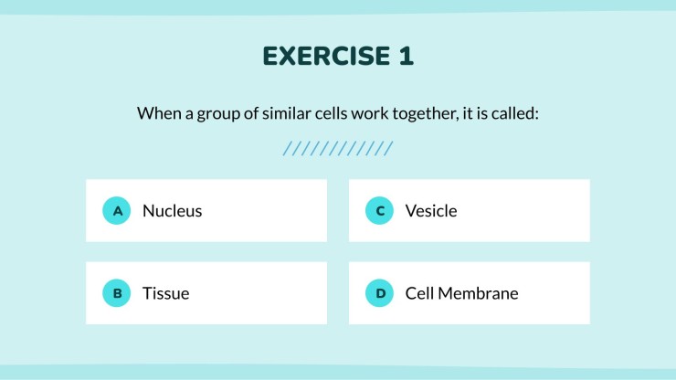 Science Subject for Middle School - 6th Grade: Biology presentation template 