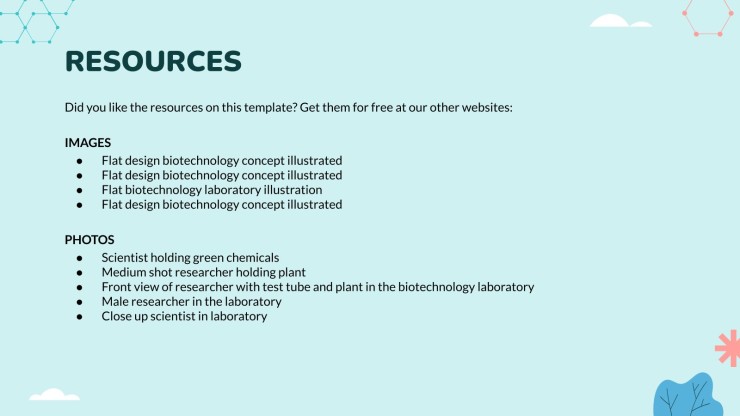 Science Subject for Middle School - 6th Grade: Biology presentation template 