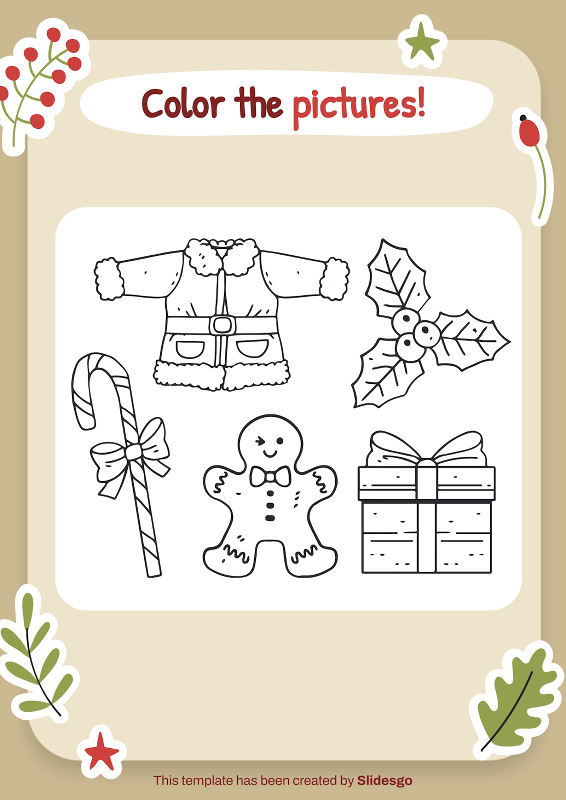 Printable Christmas Card Day Activities for Middle School