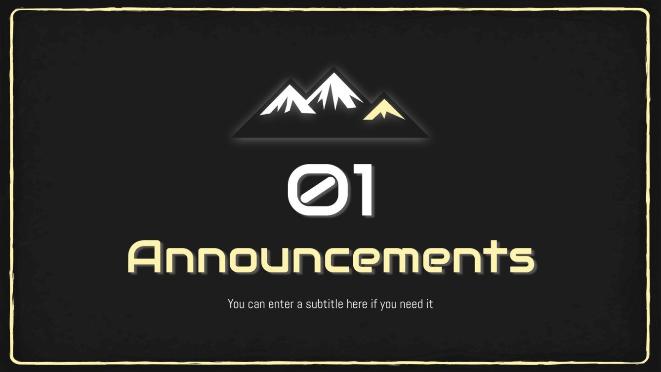 Snowboard Newsletter Google Slides and PowerPoint template