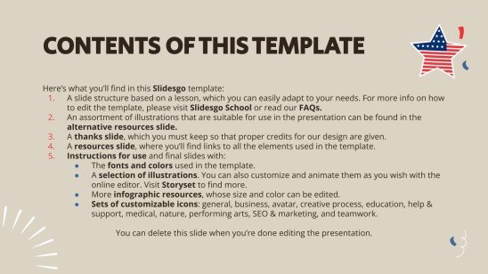 USA Presidential History Google Slides & PowerPoint template