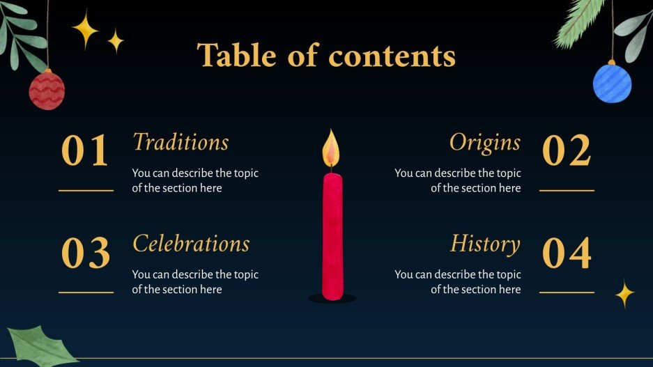 Day of the Little Candles Minitheme Google Slides & PPT