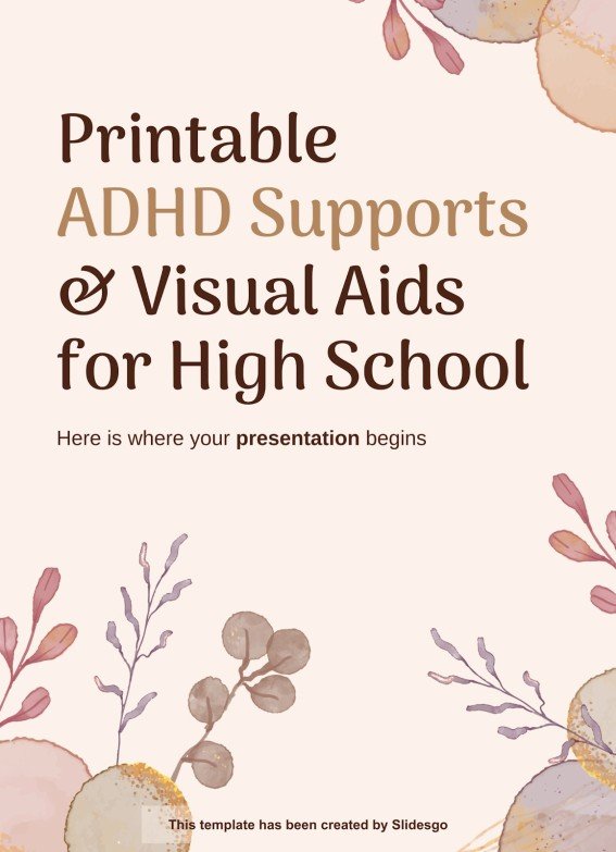 ADHD Supports &amp; Visual Aids for High School