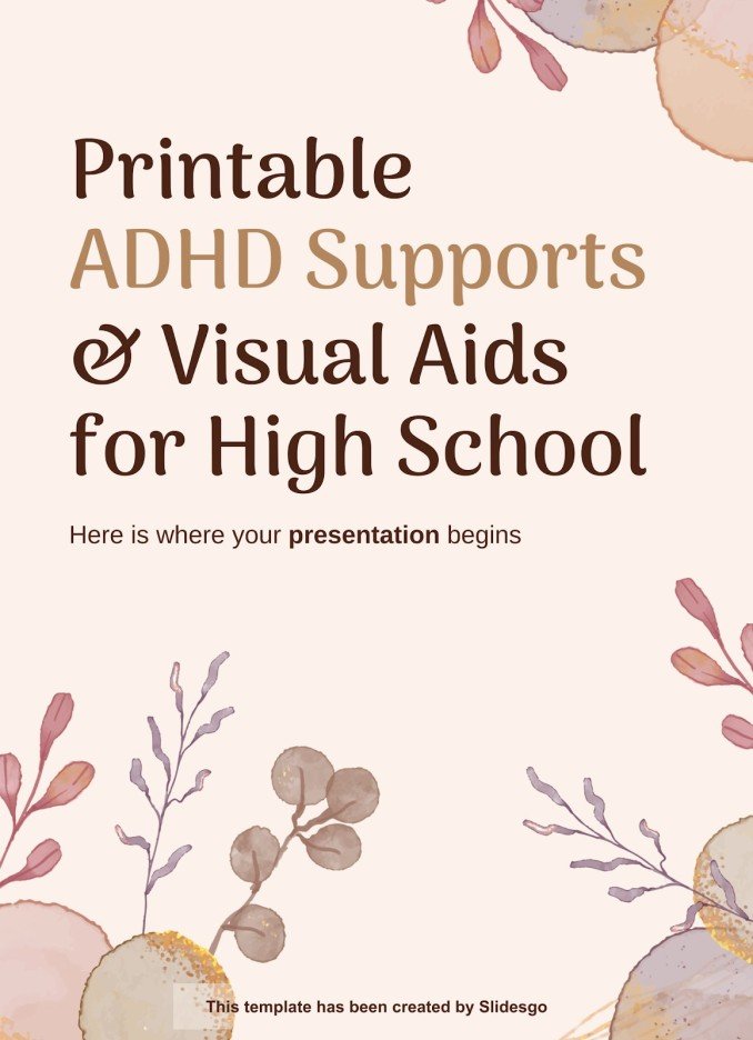 ADHD Supports & Visual Aids for High School