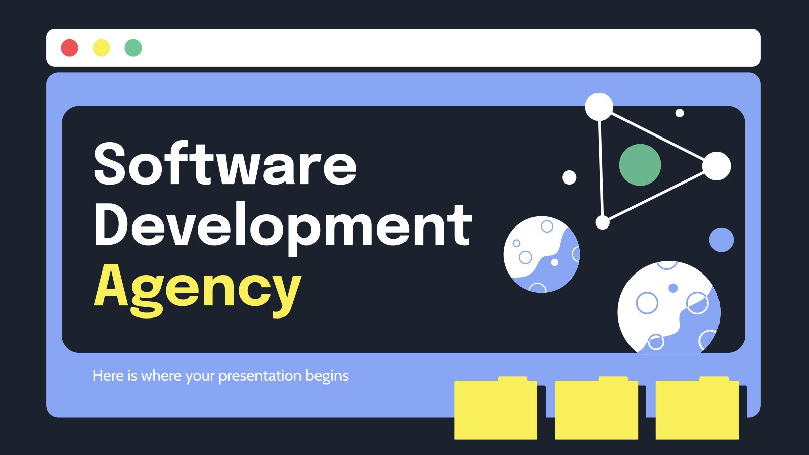 Modelo de apresentação Agência de desenvolvimento de software