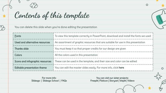 Cute Light Sticker Notes for Marketing | Google Slides & PPT