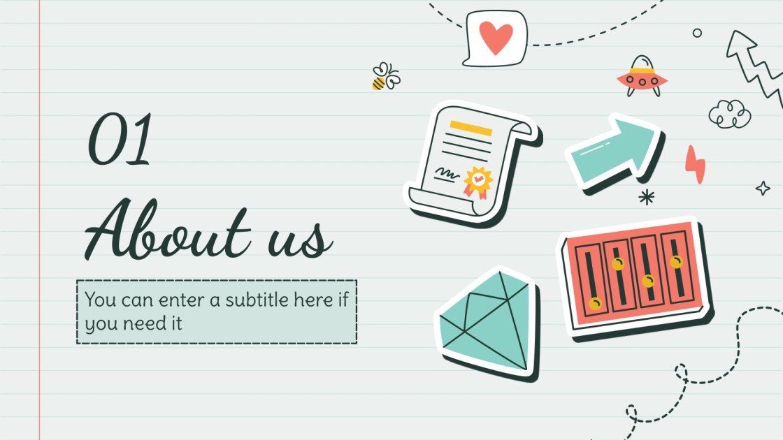 Cute Light Sticker Notes for Marketing | Google Slides & PPT