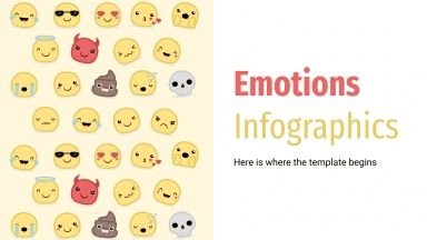 Emotionen-Infografiken Präsentationsvorlage