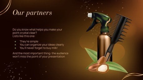 Hair Products Supplier Business Plan presentation template 