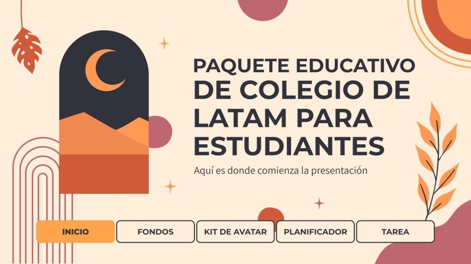LatAm School education pack (students) | GoogleSlides & PPT