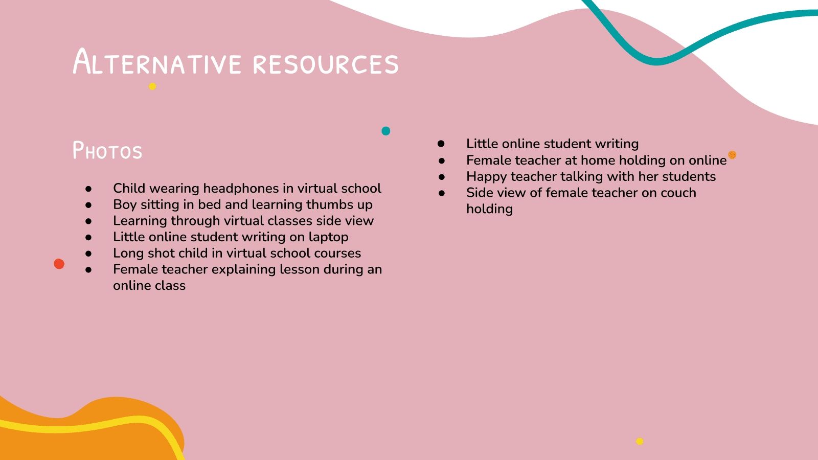 Virtual Classroom Meetings Google Slides and PowerPoint