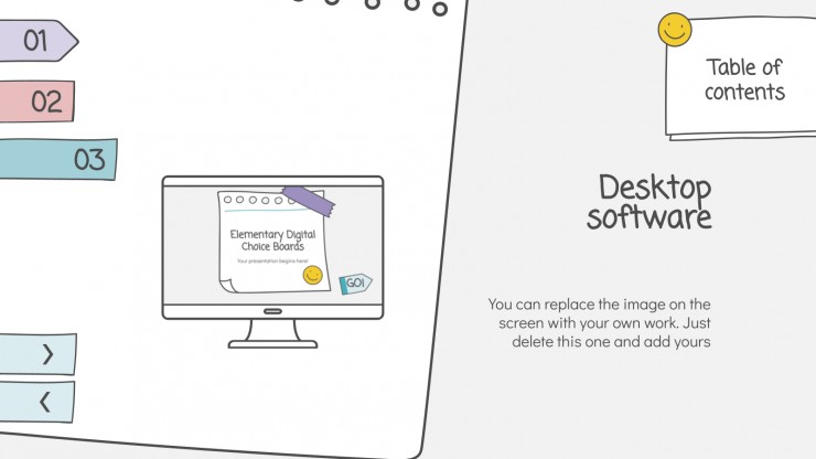 Elementary Digital Choice Boards presentation template
