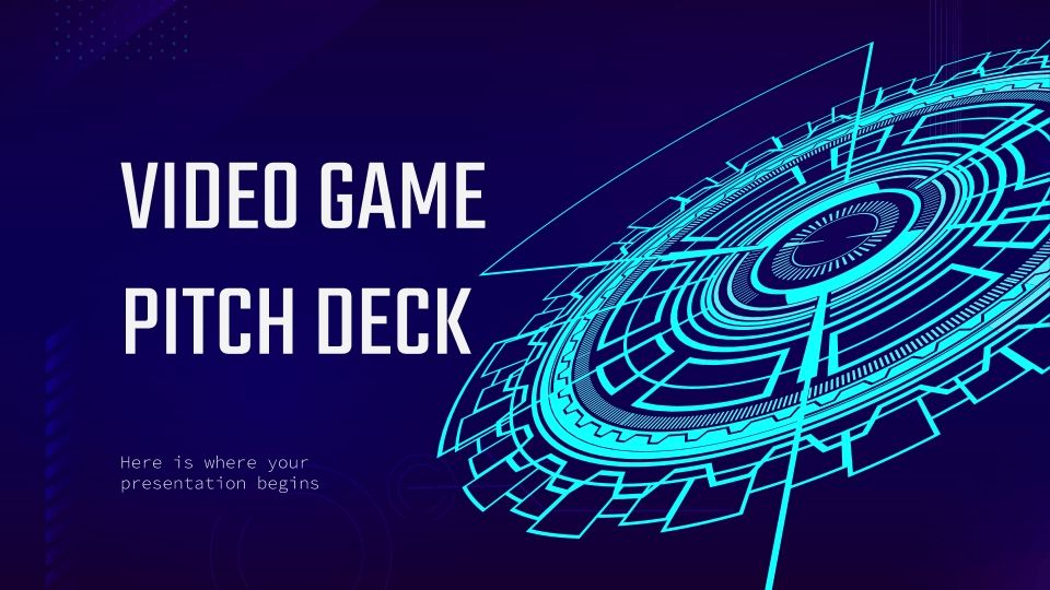 Pitch Deck pour jeu vidéo Modèles de présentation