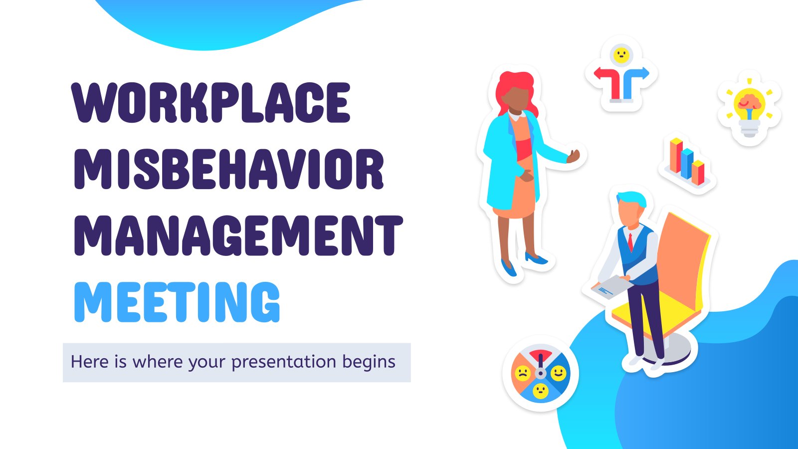 Workplace Misbehavior Management Meeting presentation template 