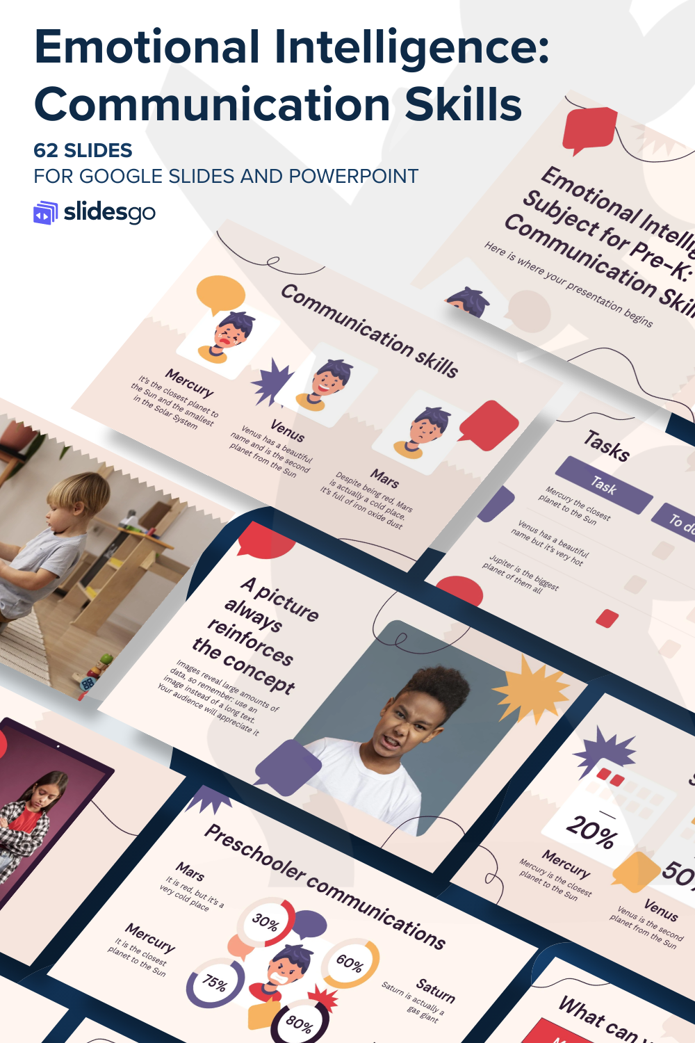 Emotional intelligence for Pre-K | Google Slides & PPT