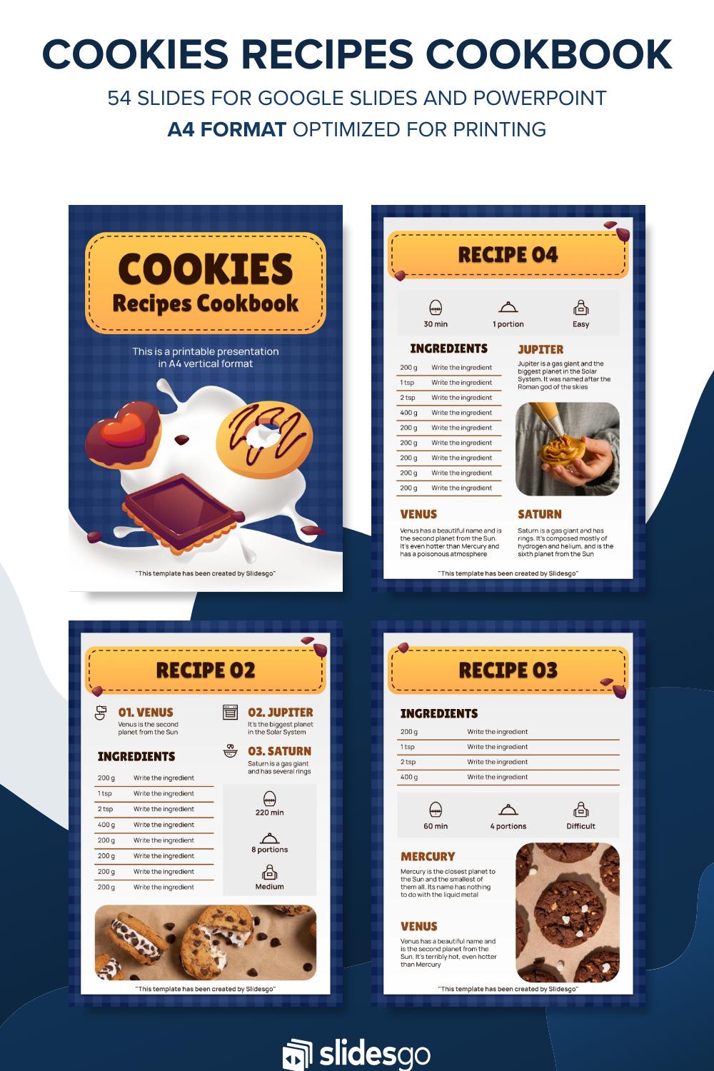 Cookies Recipes Cookbook | Google Slides & PowerPoint