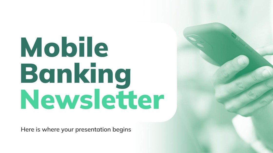 Mobile Banking Newsletter Google Slides & PowerPoint