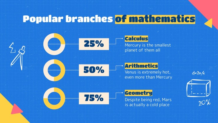 Plantilla de presentación Enjoy Mathematics Day at School!