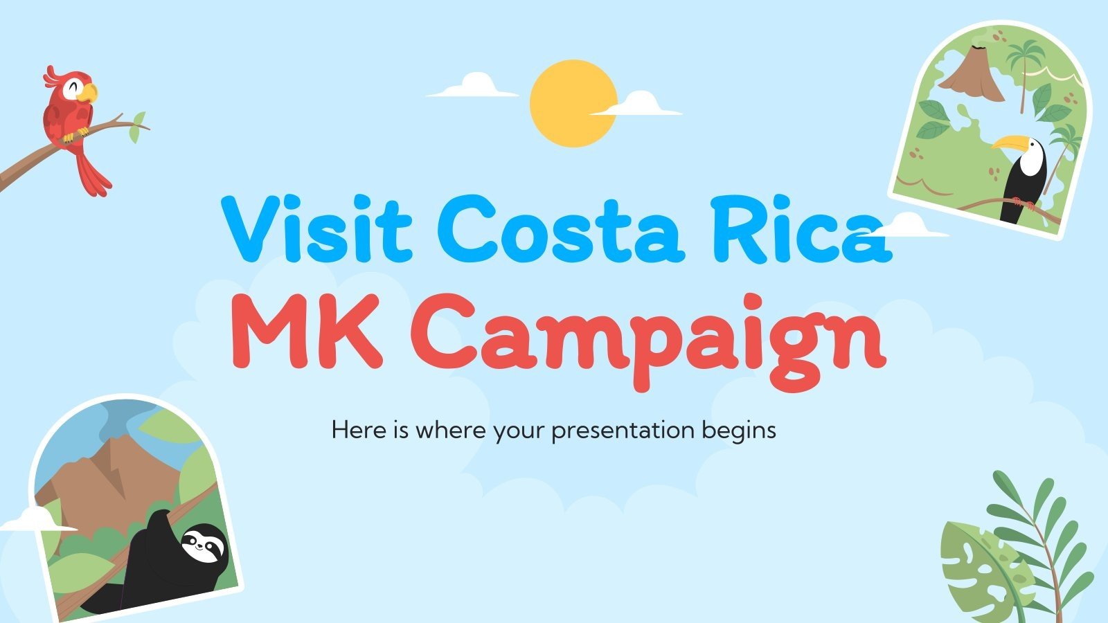 Free templates about Costa Rica for Google Slides PowerPoint
