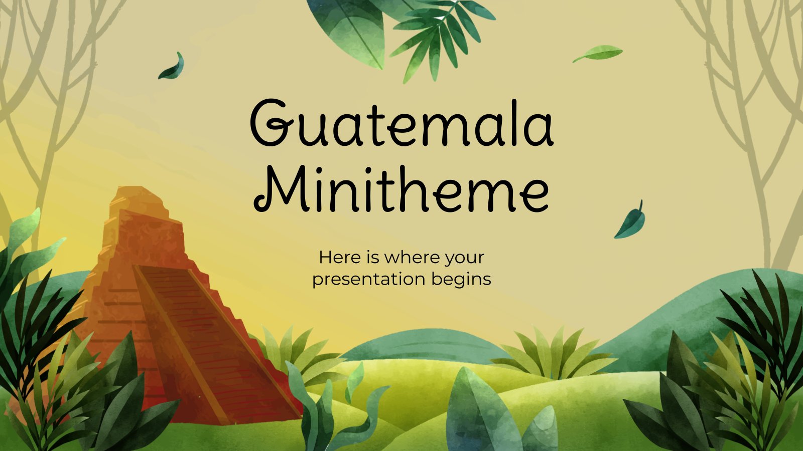 Plantilla de presentación Minitema sobre Guatemala