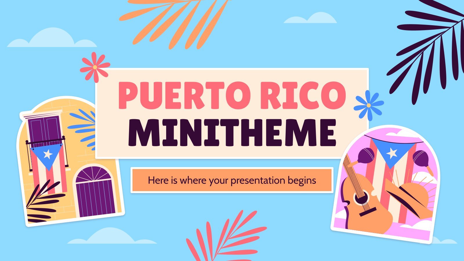 Puerto Rico Minitheme presentation template 