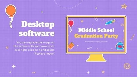 Middle School Graduation Party presentation template 