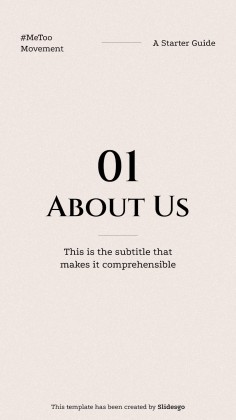 #MeToo Movement Square IG Posts presentation template 