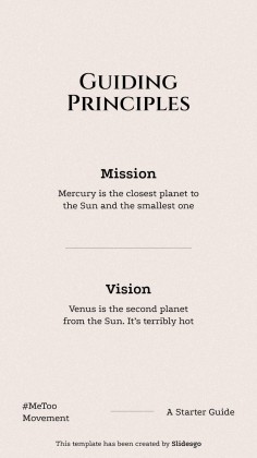 #MeToo Movement Square IG Posts presentation template 