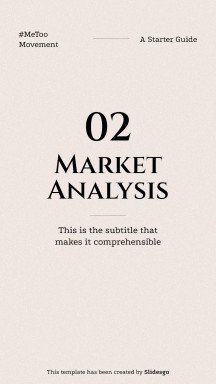 #MeToo Movement Square IG Posts presentation template 