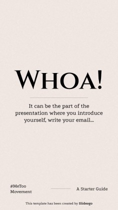 #MeToo Movement Square IG Posts presentation template 