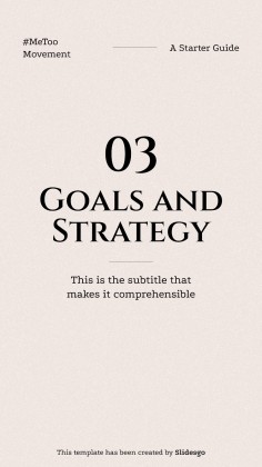 #MeToo Movement Square IG Posts presentation template 