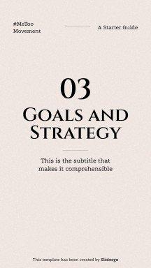 #MeToo Movement Square IG Posts presentation template 