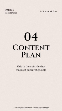 #MeToo Movement Square IG Posts presentation template 